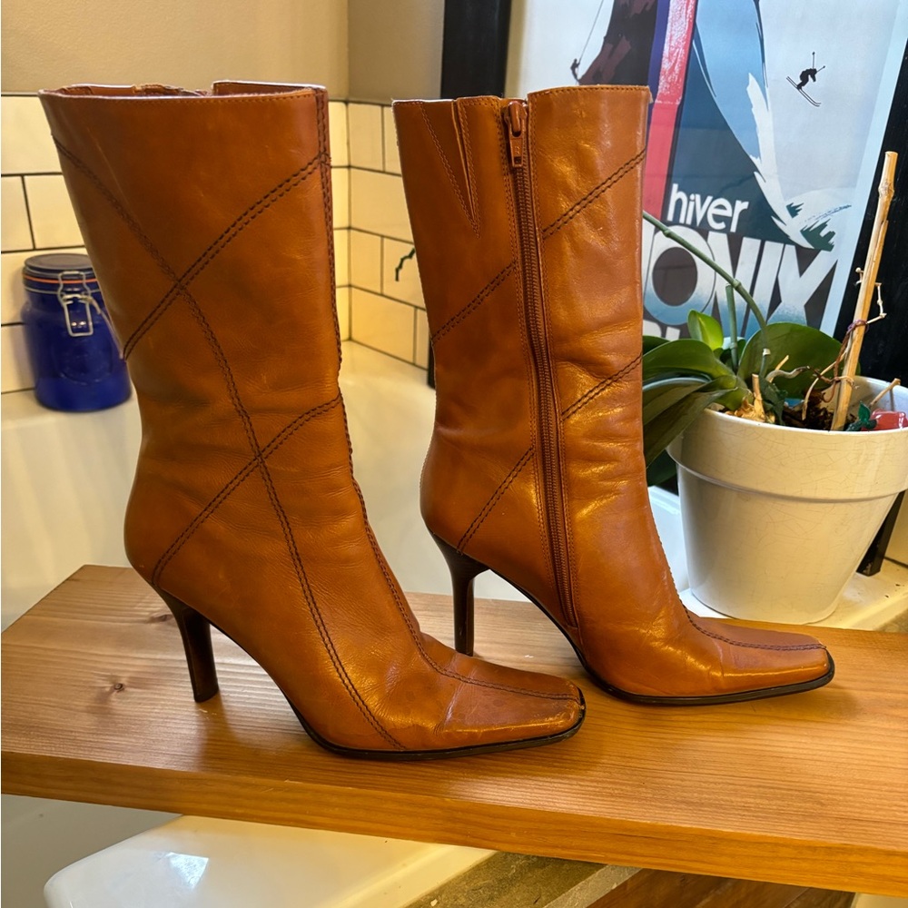 Michael Shannon leather boots size 8